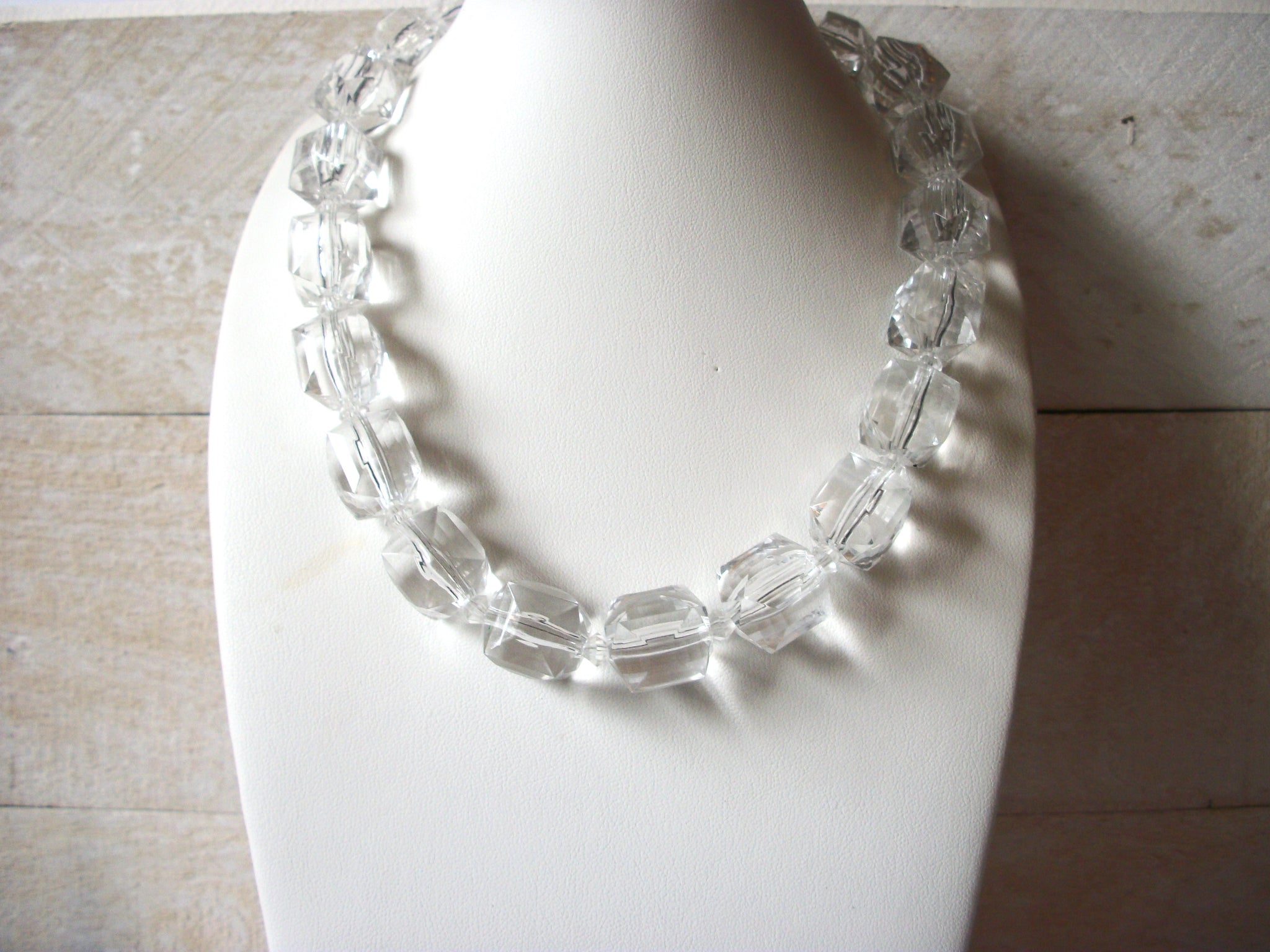 Retro Ice Clear Beads Necklace 52020