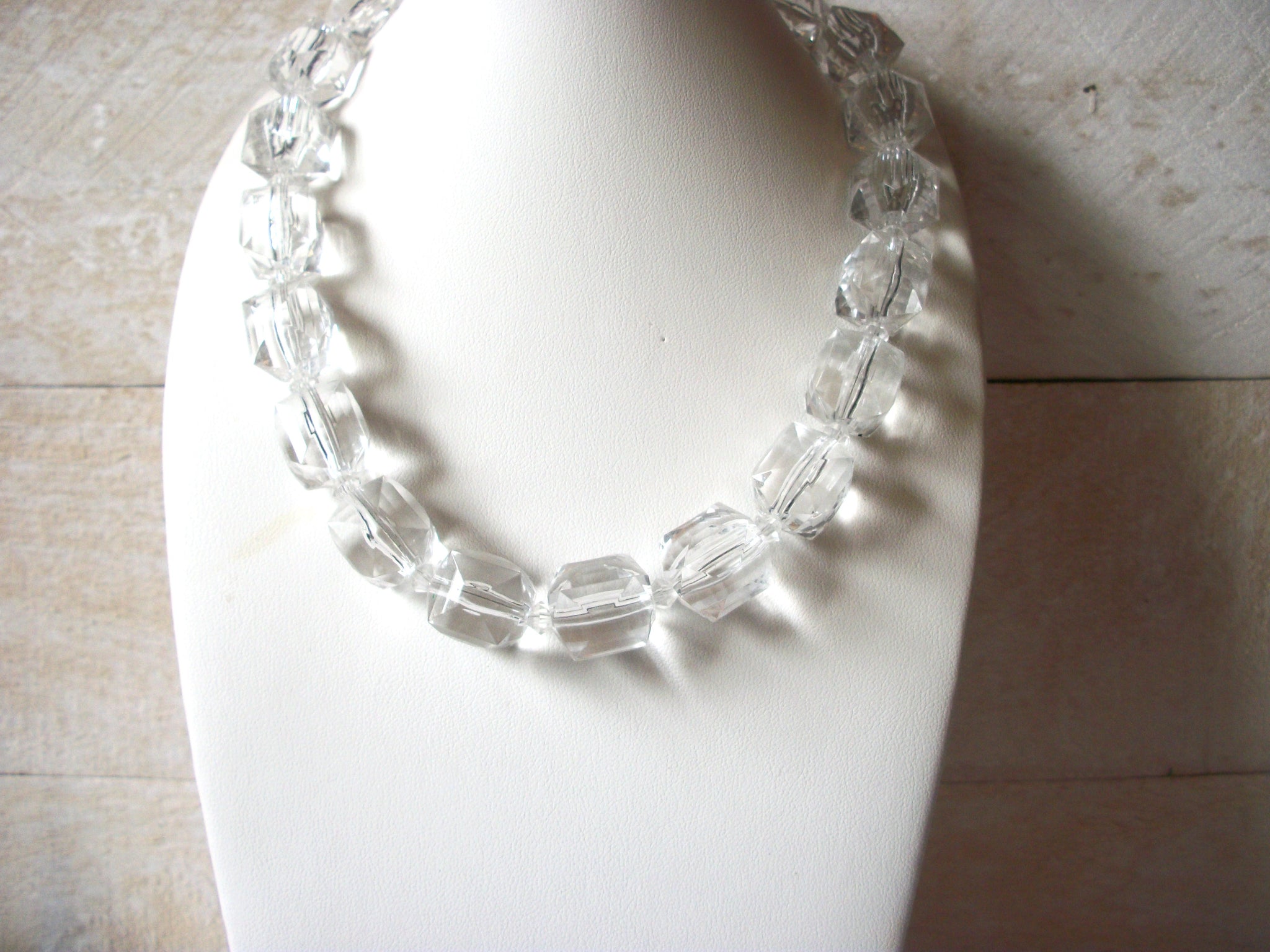 Retro Ice Clear Beads Necklace 52020