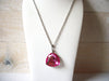 Retro Silver Pink Necklace 52020