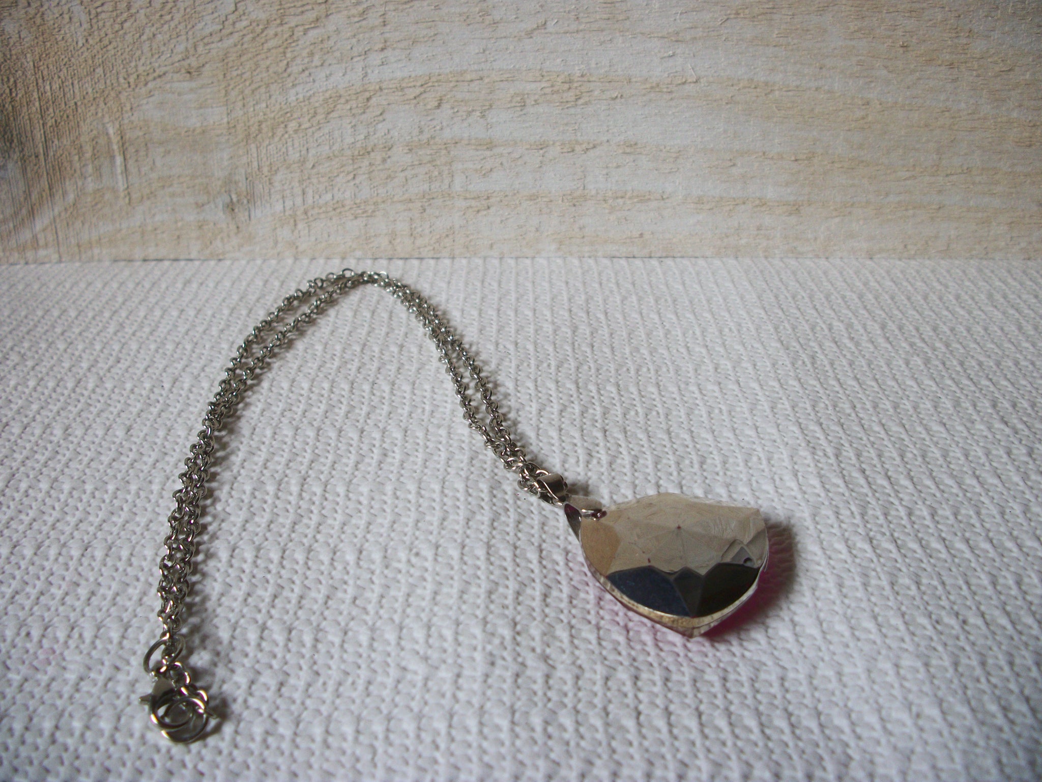 Retro Silver Pink Necklace 52020