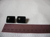 Retro Black White Lucite Earrings 52020
