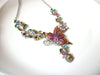 Retro Bejeweled Butterfly Necklace 41020