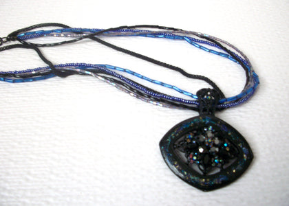 Vintage Rare Chico's Glass Rhinestone Necklace 112920