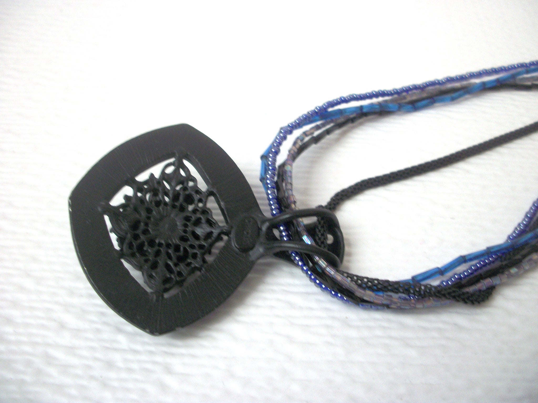 Vintage Rare Chico's Glass Rhinestone Necklace 112920