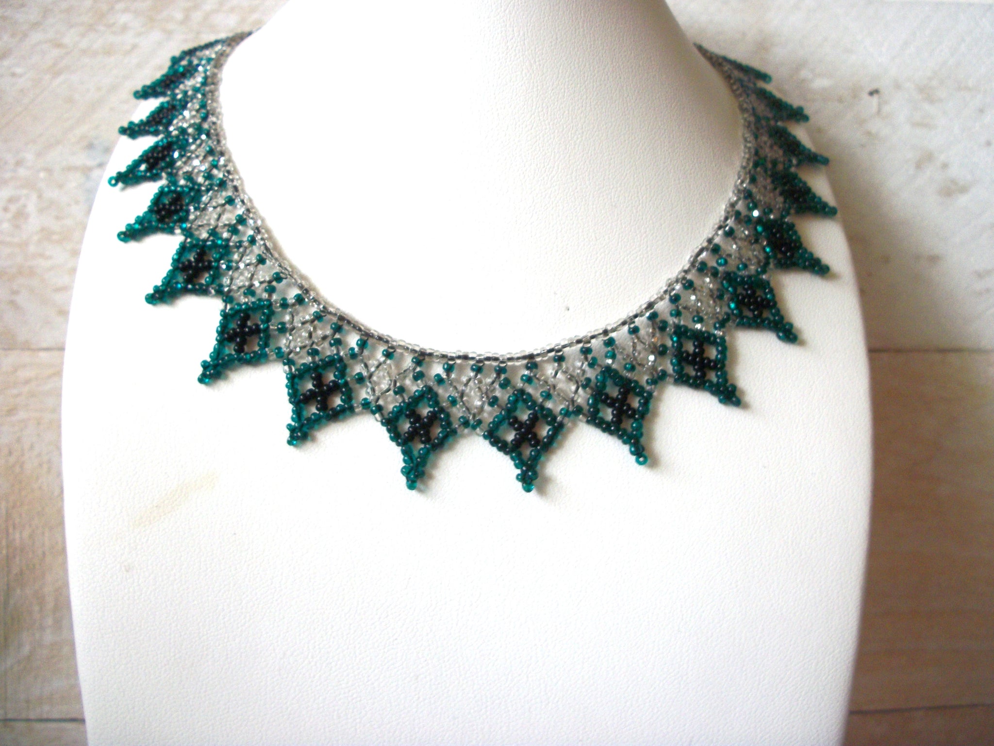 Vintage Glass Necklace 52220