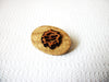 Hand Carved Wooden Brooch 41020