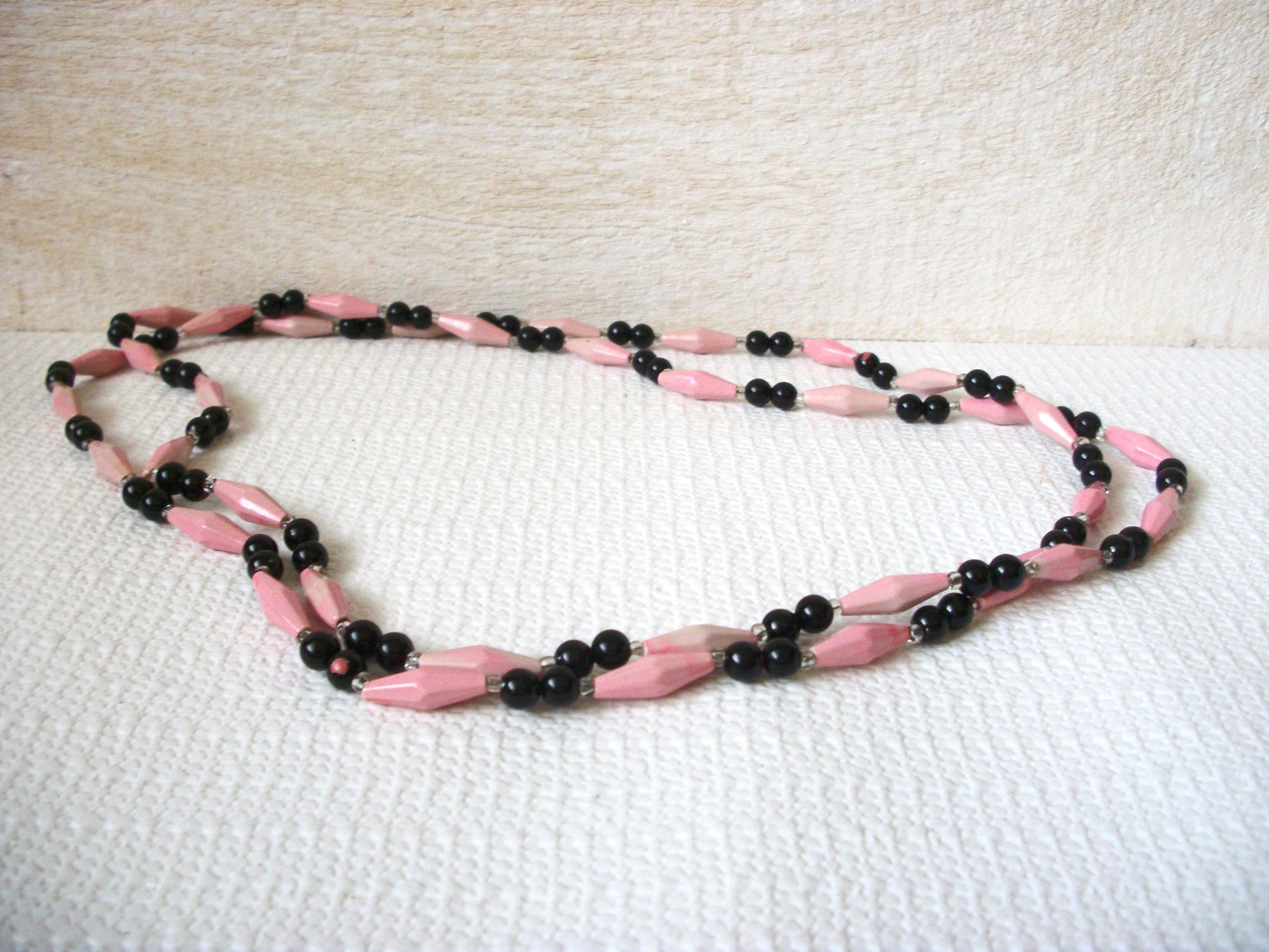 48 Inch Retro Old Plastic Necklace 52220