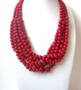 Retro Drama Red Necklace 112620