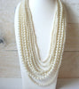 Massive Theater Simulated Pearls Necklace 52220