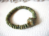 Brutalism Hand Crafted Unakite Stone Beads Stretch Bracelet 42120