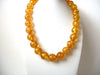 Retro Amber Honey Lucite Necklace 112720