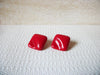 Retro Red Molded Earrings 52320