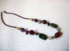 Vintage Glass Stones Necklace 42120