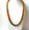 Retro Colorful Translucent Necklace 112720