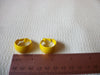 Retro Yellow Hoop Earrings 52320