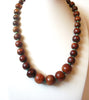 Vintage Natural Wood Necklace 113020