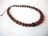 Vintage Natural Wood Necklace 113020