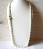 42 Inch Glass Pearl Rhinestones Necklace 52520