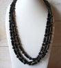 Retro Black Lucite Necklace 52520