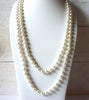 LR Stamped Vintage Glass Pearl Necklace 52320