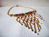 African Cowrie Shell Glass Choker Necklace 52620