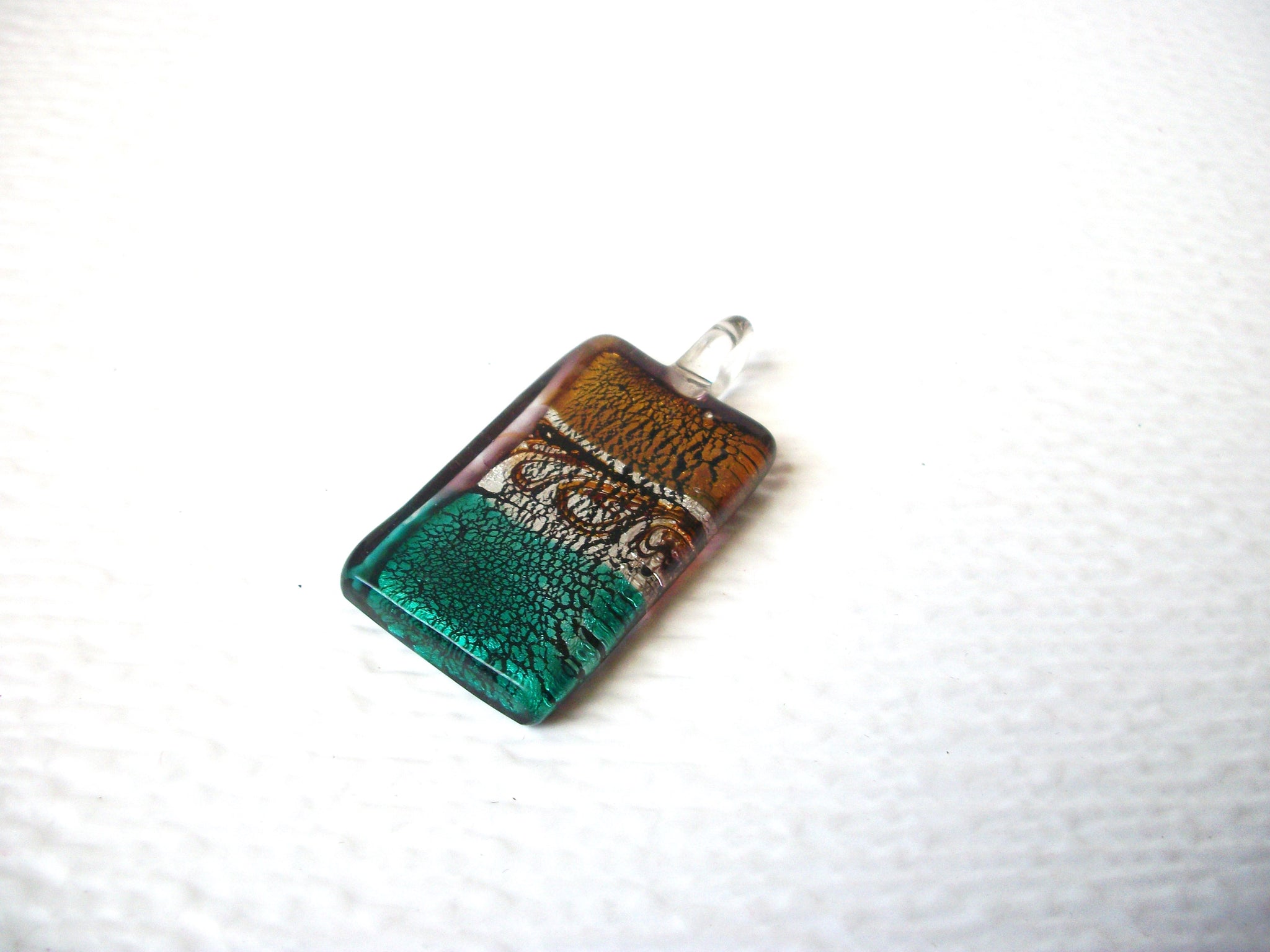 Hand Made Dichroic Glass Pendant 112920