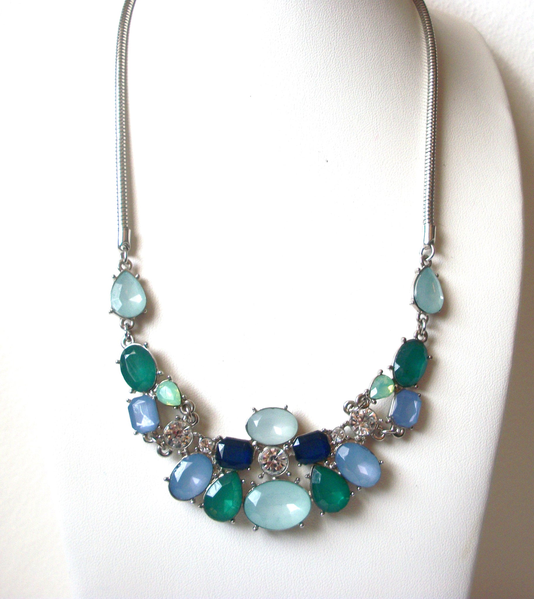 Vintage Lane Bryant Rhinestone Necklace 113020 Stamped