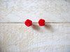 Smaller Retro Red Rose Earrings 52820
