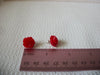 Smaller Retro Red Rose Earrings 52820