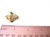 LC Stamped Rhinestones Smaller Brooch 40220