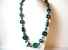 Vintage Chunky Fimo Clay Green Necklace 120220