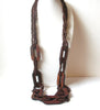 Bohemian Long Wood Necklace 120120