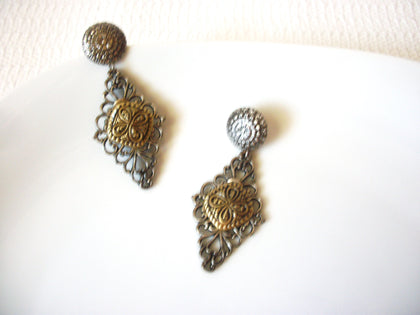 Victorian Inspired Two Tone Earrings 40220