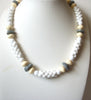 Retro Short Length White Necklace 120220