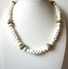 Retro Short Length White Necklace 120220
