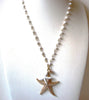 Retro Starfish Necklace Earrings 120320