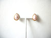 Vintage TRIFARI Pale Pink Earrings 120420