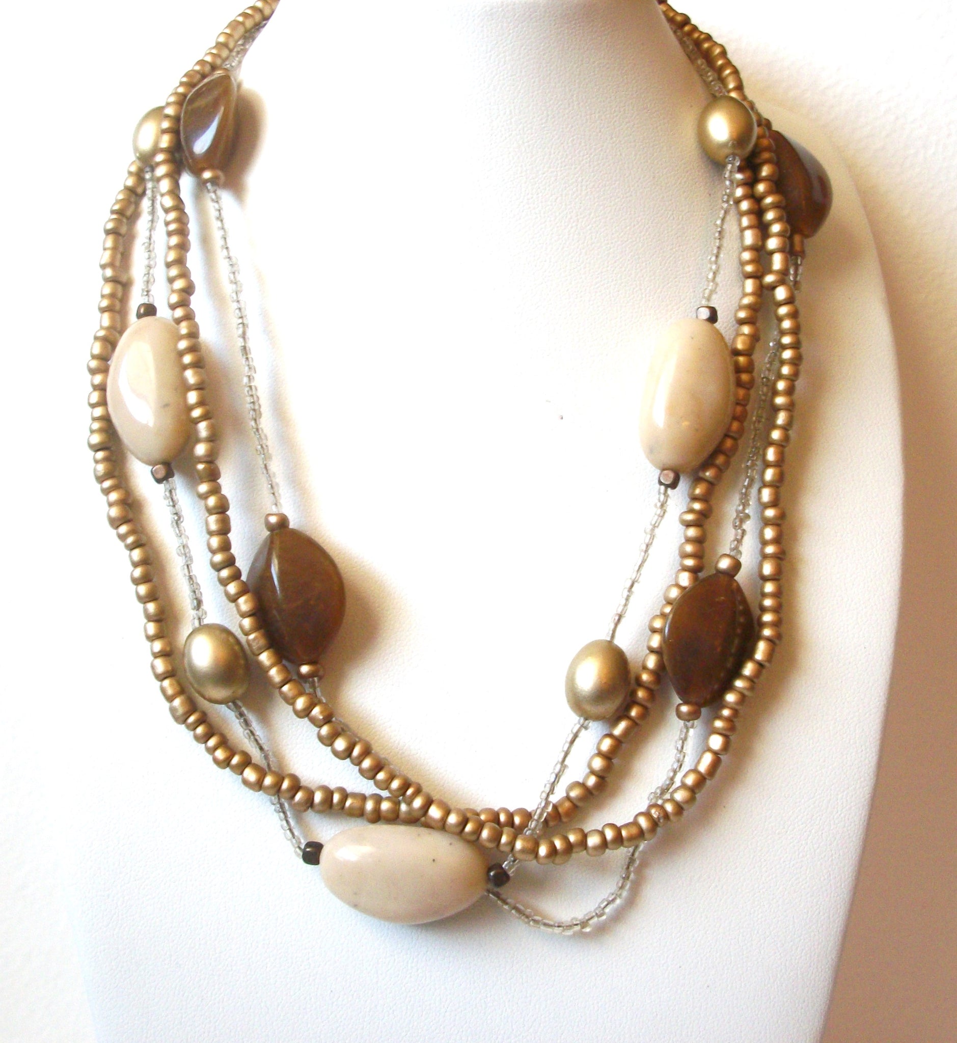 Retro Earthy Chunky Necklace 120420