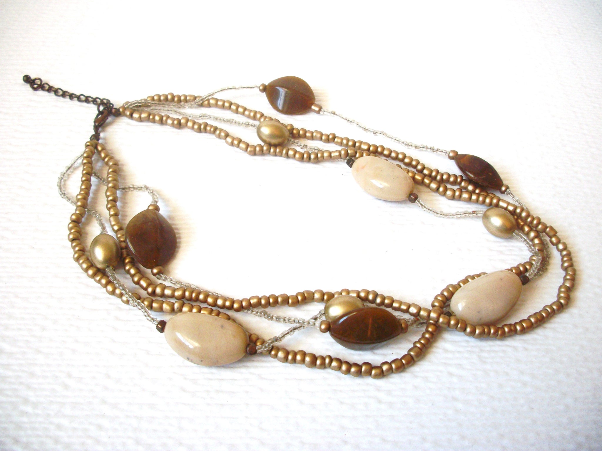 Retro Earthy Chunky Necklace 120420