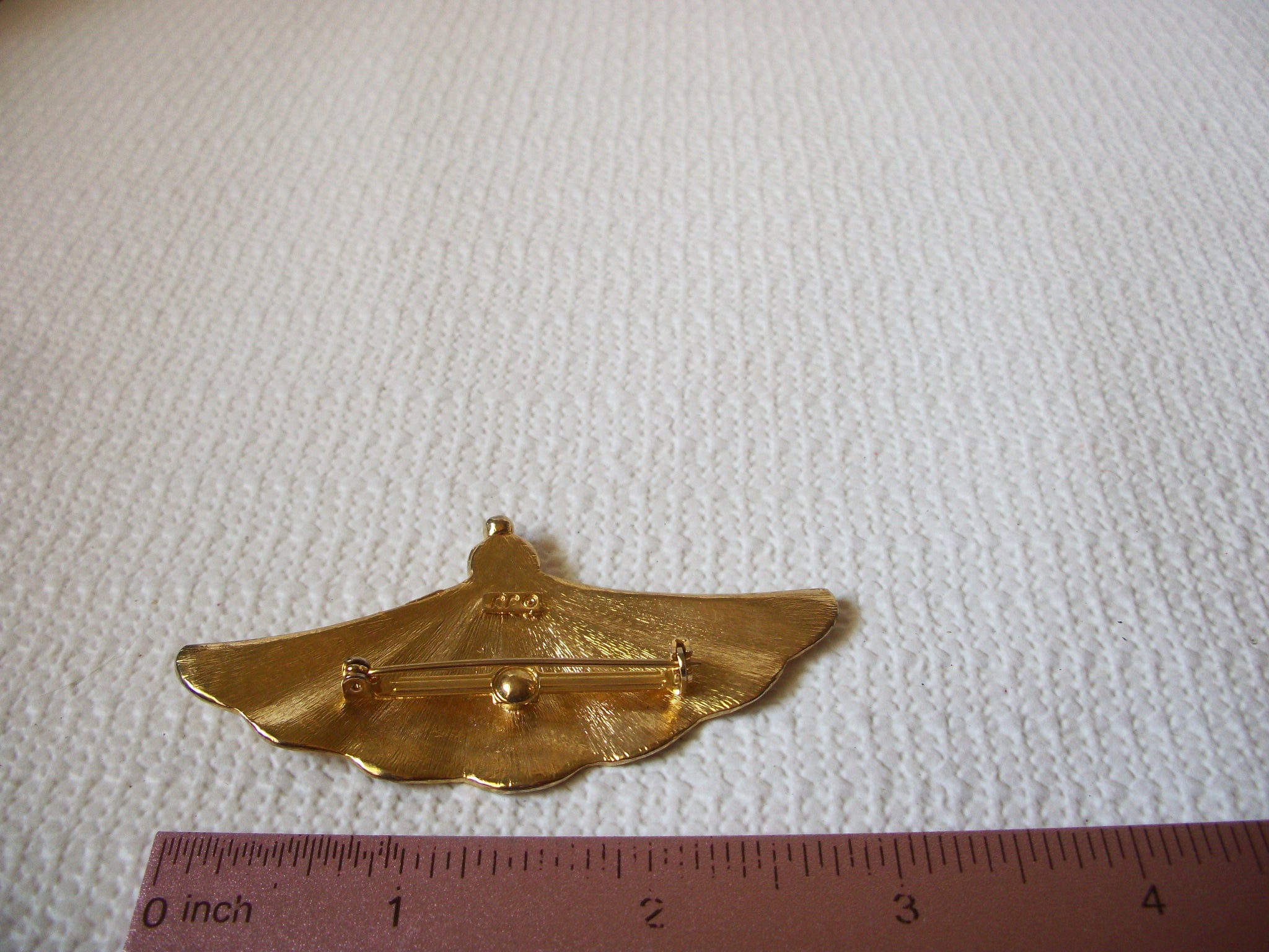 Vintage JJ Fan Brooch 60120
