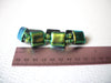 Hand Made Peacock Foil Glass Bracelet 120520