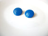 Retro Blue Metal Earrings 120520