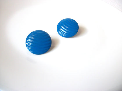 Retro Blue Metal Earrings 120520