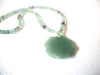 Green Aventurine Semi Precious Stone Flower Necklace 120520