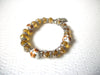 Gold Czech Glass Owl Bracelet 120620