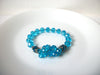 Blue Czech Glass Crystal Bracelet 120620