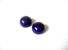 Retro Plum Purple 1970s Dome Earrings 120720