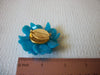 Vintage Blue Flower Brooch 40520