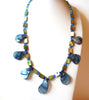 Organic Natural Shell Petal Necklace 120720