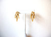 Retro Gold Toned Modern Earrings 120720